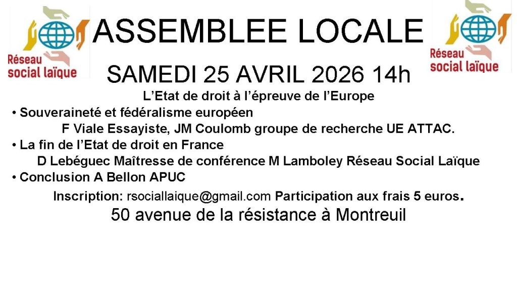ASSEMBLEE LOCALE Montreuil