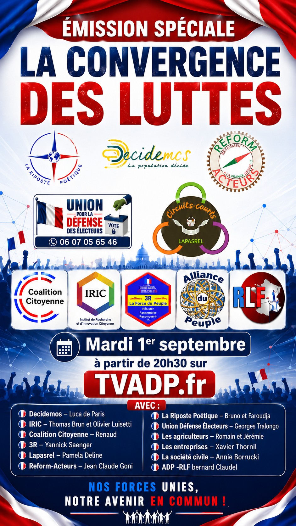 Emission Convergence des luttes tvadp.fr